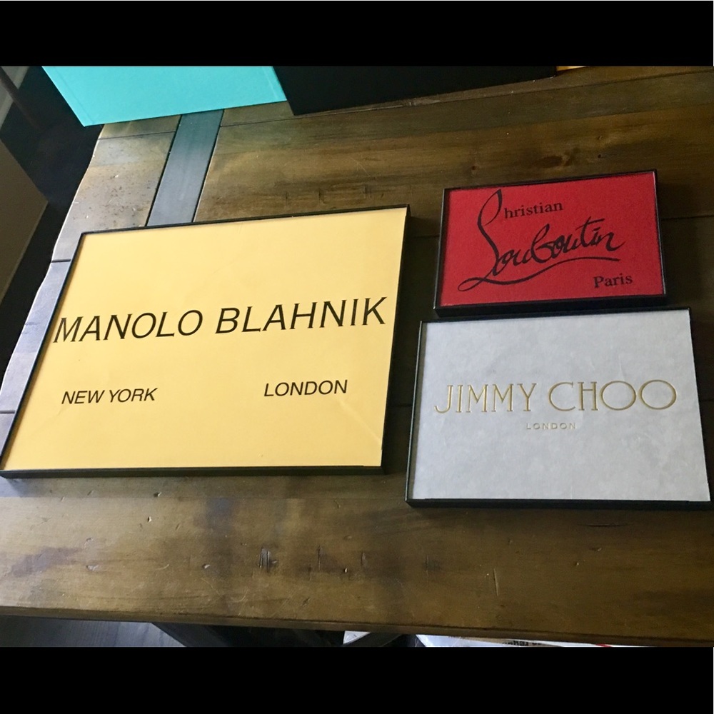 Manolo Blahnik, Christian Louboutin, Jimmy Choo